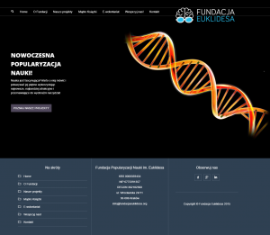 Serwis internetowy Fundacji Euklidesa
